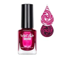 WSP031 Fuchsian Forward Stamping Polish, Fuchsia shimmer stamping neglelak, Whats Up Nails